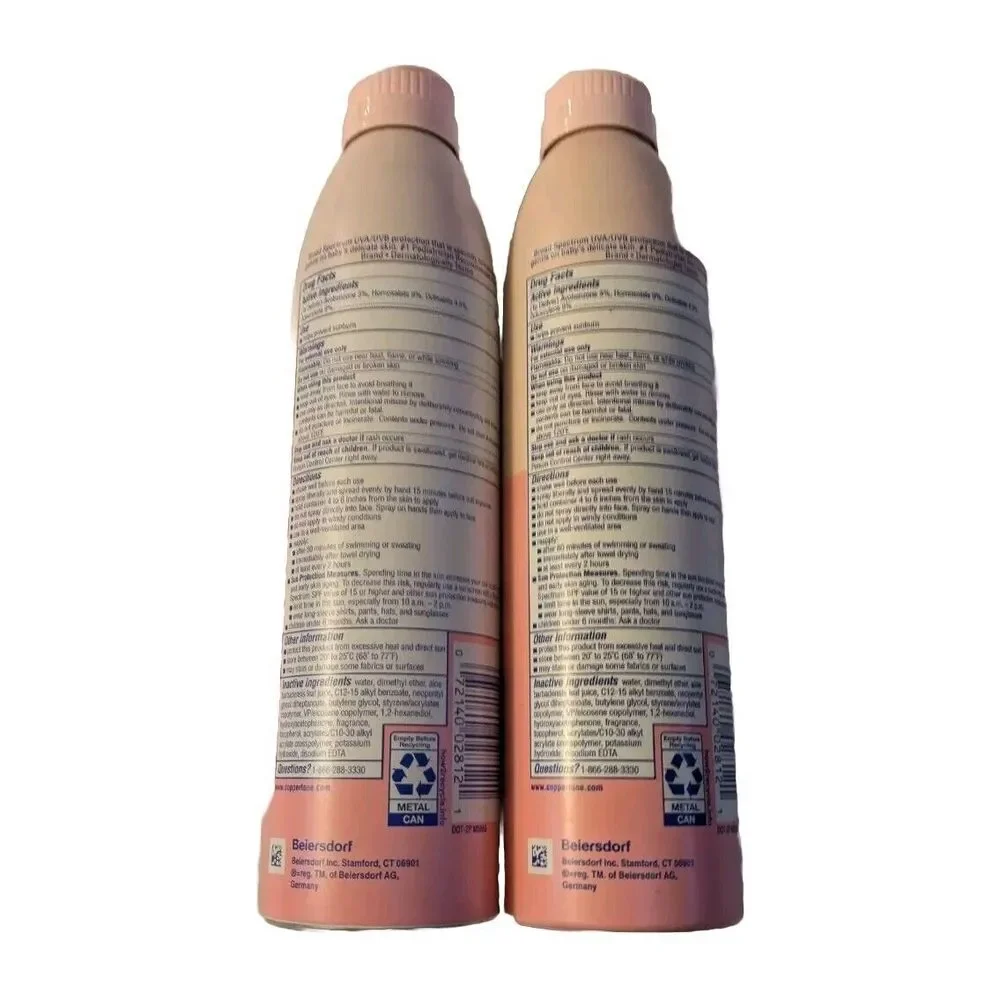 NEW 2 Coppertone Sunscreen Water Babies Lotion Spray, SPF 50 - 9.5 oz ea